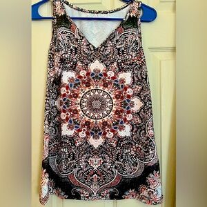 Boho beautiful tank with V neck & a nice lighter weight for Summer!